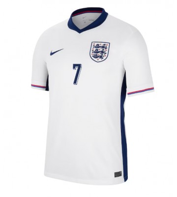 England Bukayo Saka #7 Hjemmebanetrøje EM 2024 Kortærmet